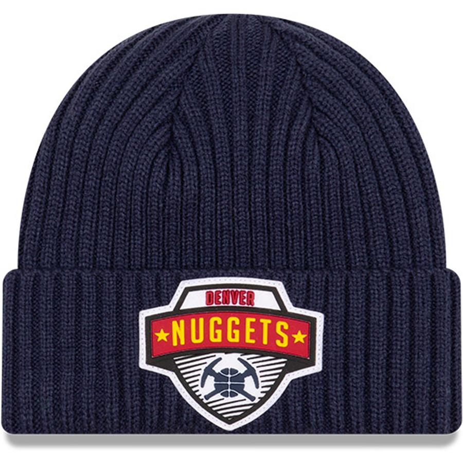 Denver Nuggets New Era 2020 Tip-Off Cuffed Knit Hat - Navy