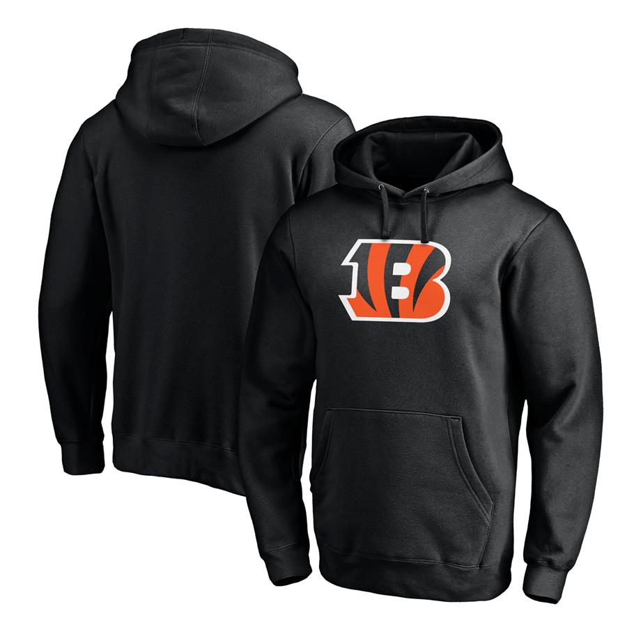 Cincinnati Bengals Fanatics Branded Primary Logo Pullover Hoodie - Black