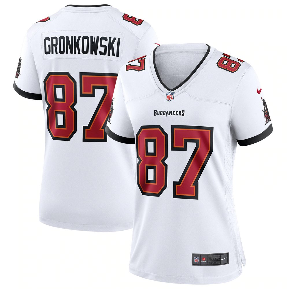 Rob Gronkowski Tampa Bay Buccaneers Nike Women's Game Jersey - White