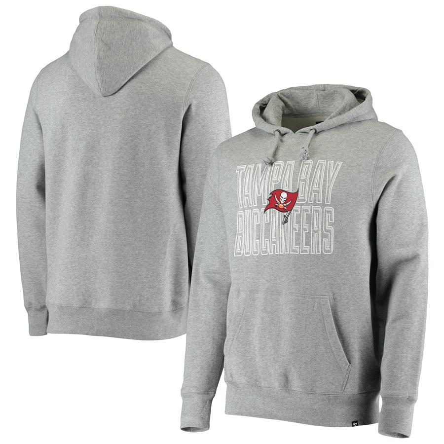 Tampa Bay Buccaneers '47 Bevel Pullover Hoodie - Heathered Gray