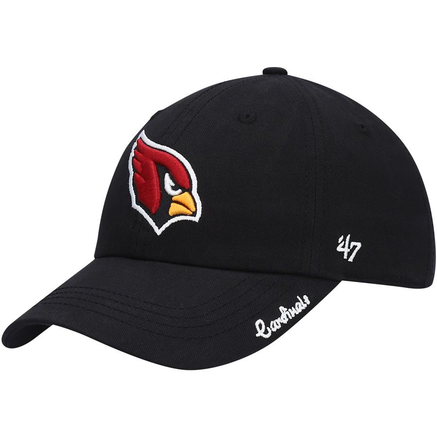 Arizona Cardinals '47 Women's Miata Clean Up Primary Adjustable Hat - Black