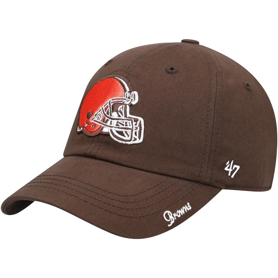 Cleveland Browns '47 Women's Miata Clean Up Primary Adjustable Hat - Brown
