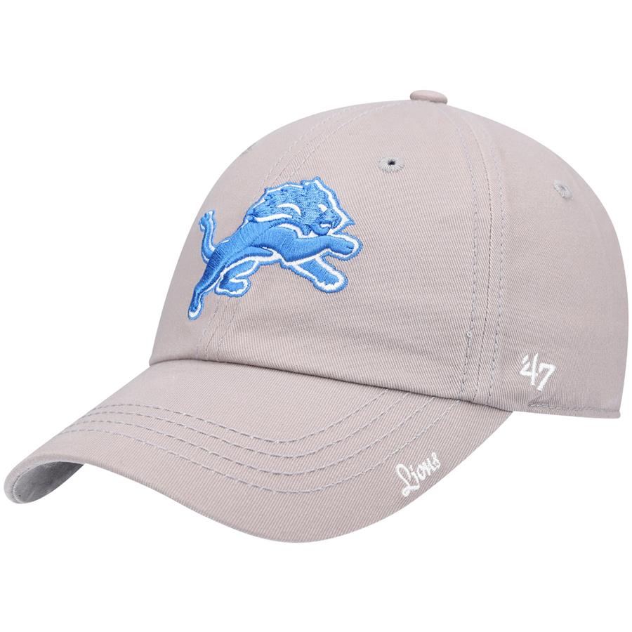Detroit Lions '47 Women's Miata Clean Up Primary Adjustable Hat - Silver