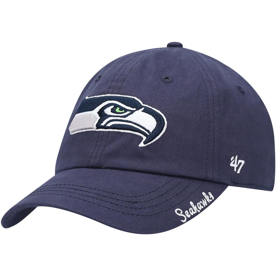 Seattle Seahawks '47 Women's Miata Clean Up Primary Adjustable Hat - College Navy