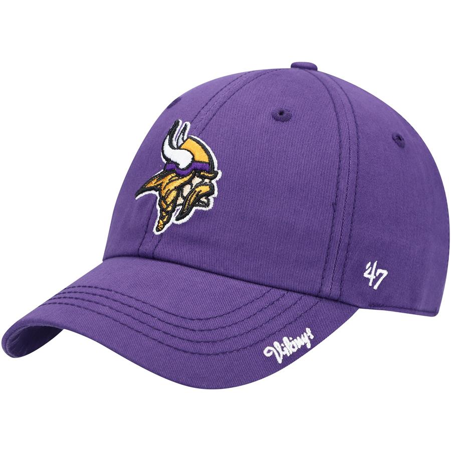 Minnesota Vikings '47 Women's Miata Clean Up Primary Adjustable Hat - Purple