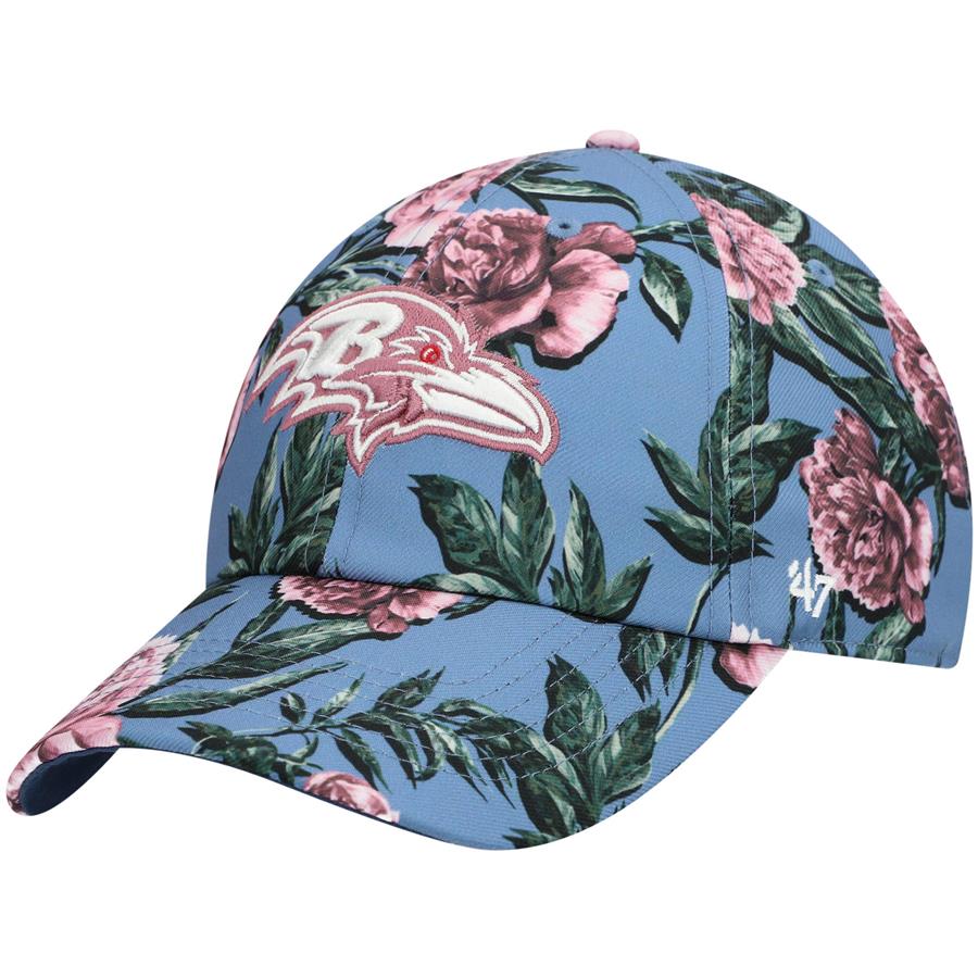 Baltimore Ravens '47 Women's Peony Clean Up Adjustable Hat - Blue