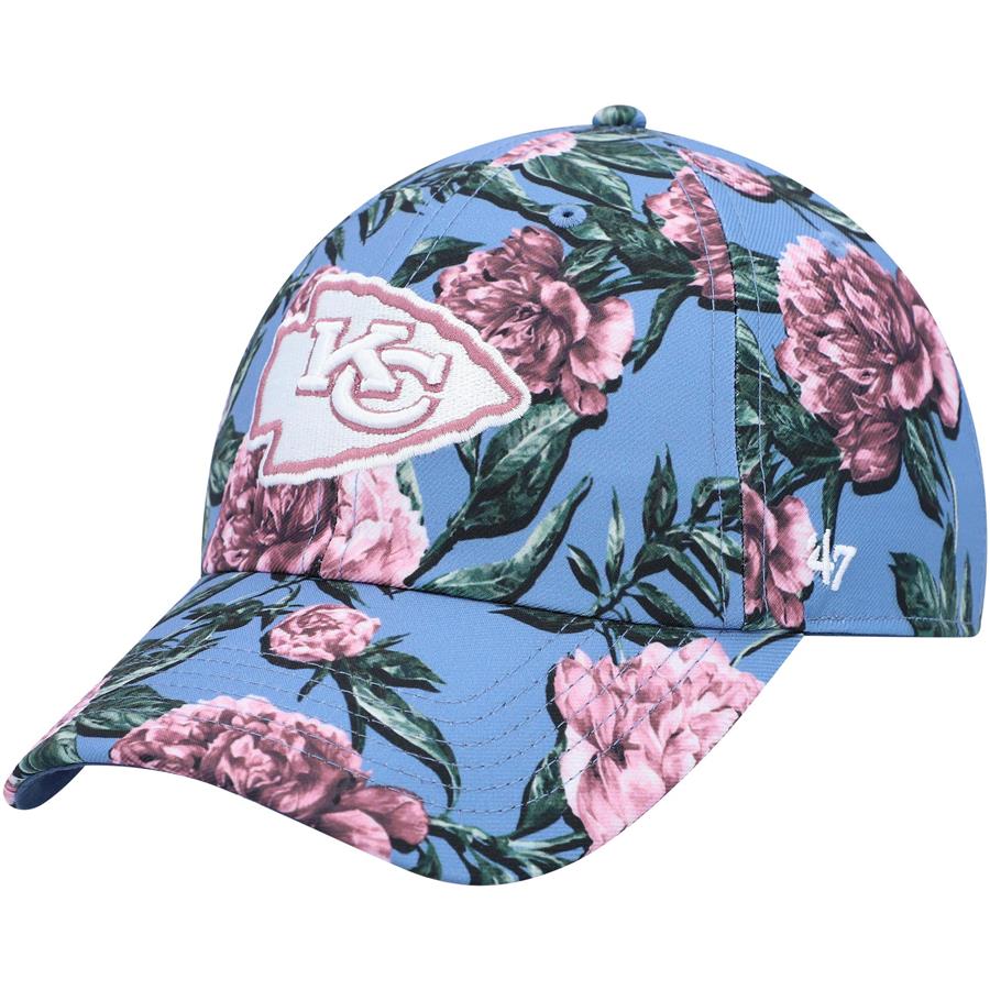 Kansas City Chiefs '47 Women's Peony Clean Up Adjustable Hat - Blue
