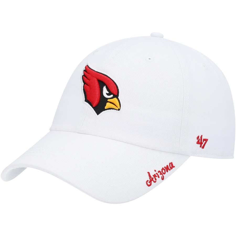 Arizona Cardinals '47 Women's Miata Clean Up Logo Adjustable Hat - White