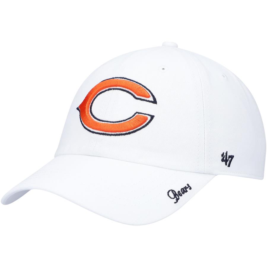 Chicago Bears '47 Women's Miata Clean Up Logo Adjustable Hat - White