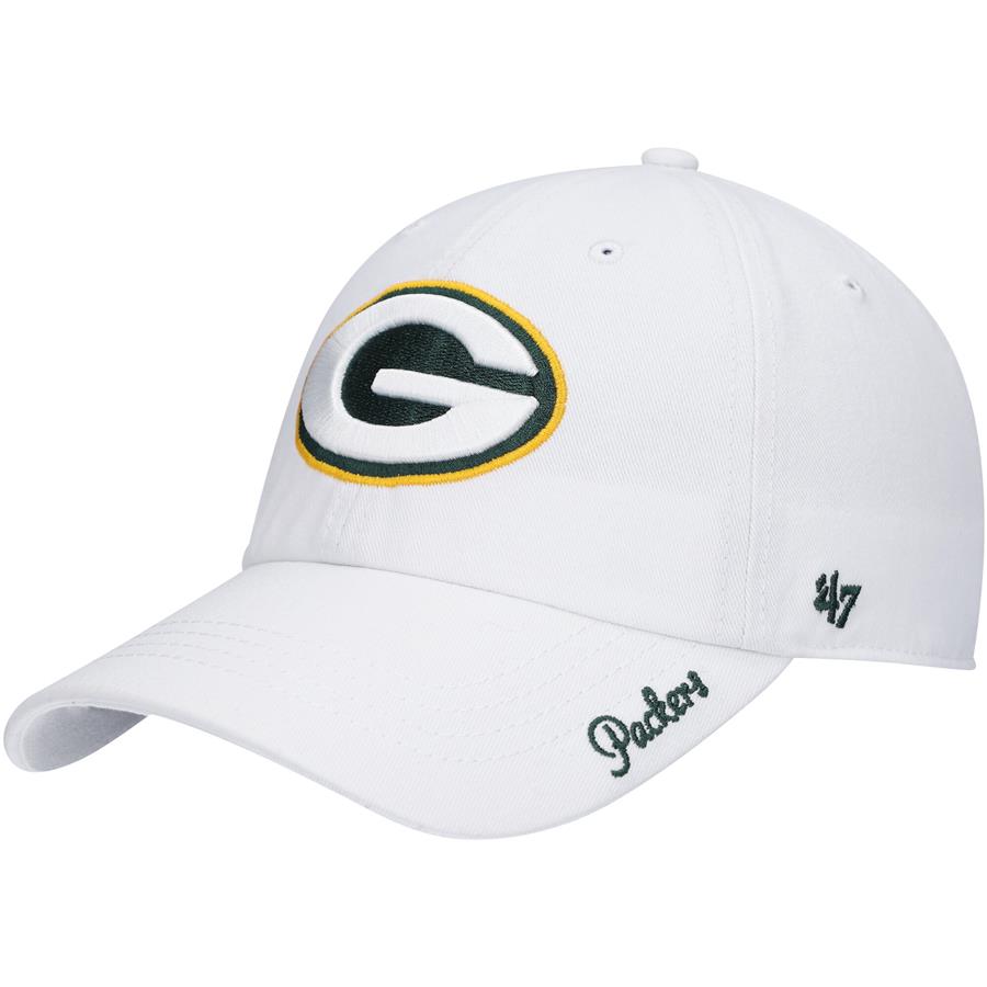 Green Bay Packers '47 Women's Miata Clean Up Logo Adjustable Hat - White