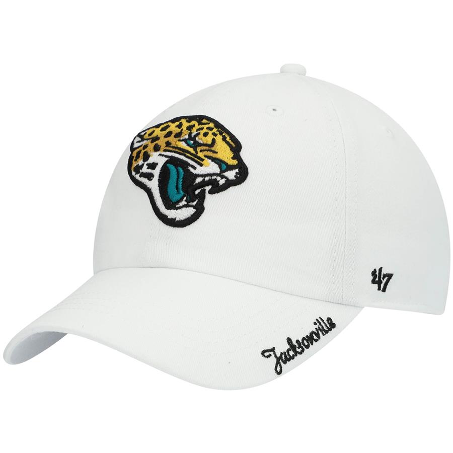 Jacksonville Jaguars '47 Women's Miata Clean Up Logo Adjustable Hat - White