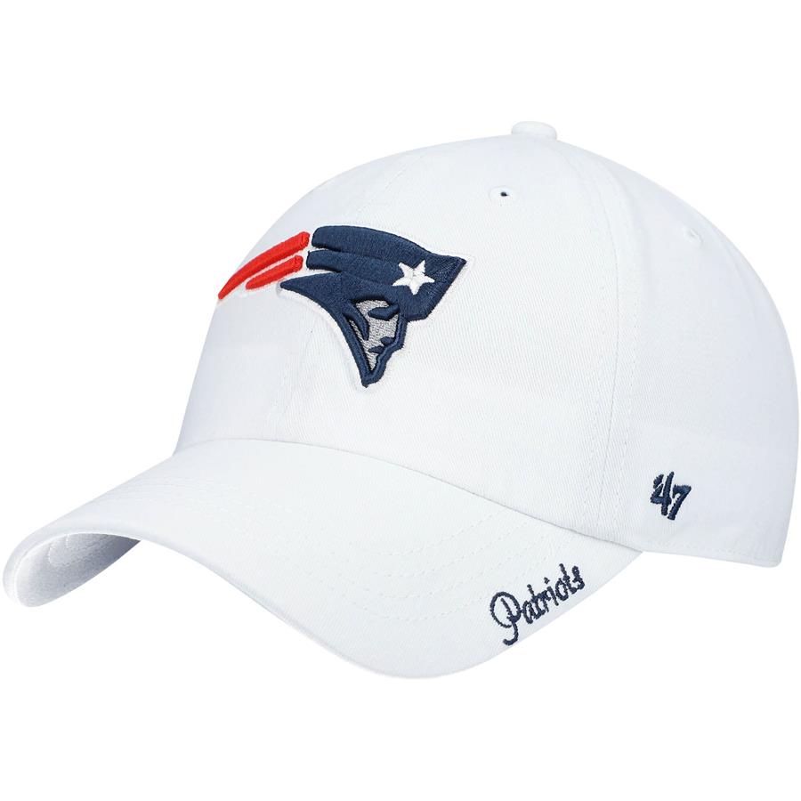 New England Patriots '47 Women's Miata Clean Up Logo Adjustable Hat - White