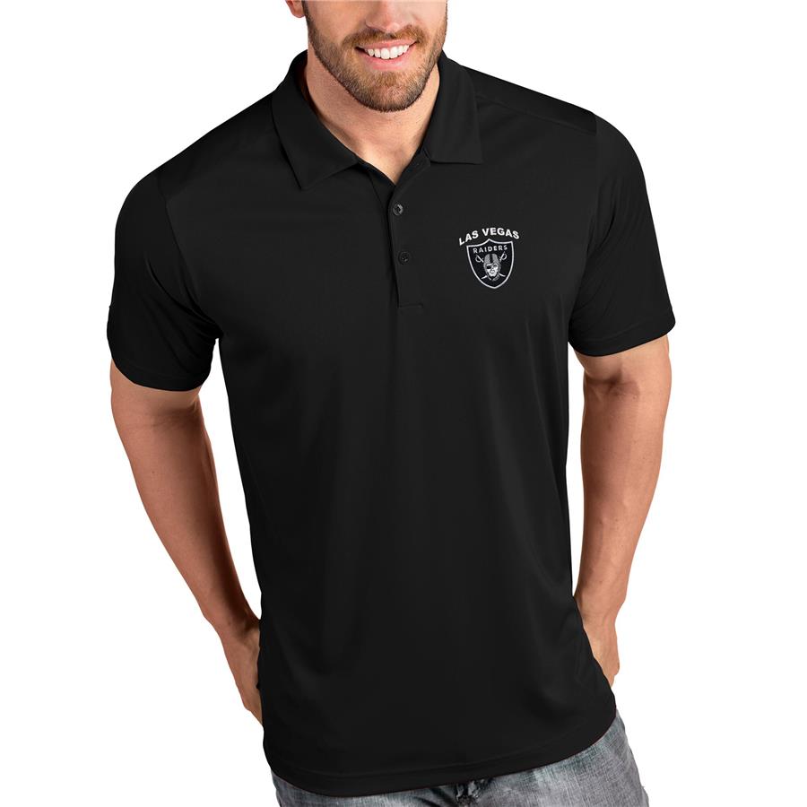 Las Vegas Raiders Antigua Team Tribute Polo - Black