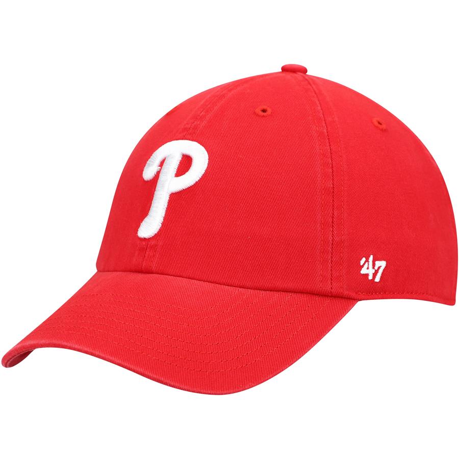 Philadelphia Phillies '47 Heritage Clean Up Adjustable Hat - Red