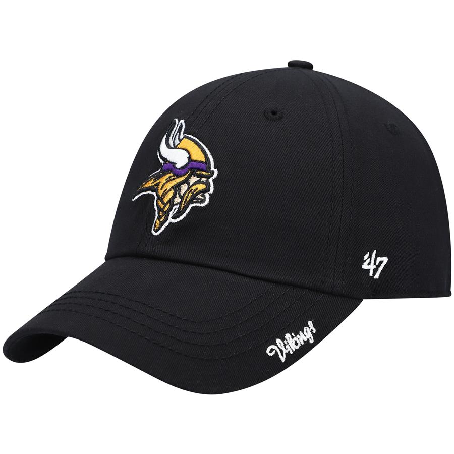 Minnesota Vikings '47 Women's Miata Clean Up Secondary Adjustable Hat - Black