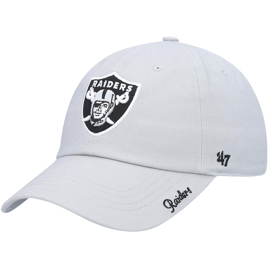 Las Vegas Raiders '47 Women's Miata Clean Up Secondary Adjustable Hat - Silver