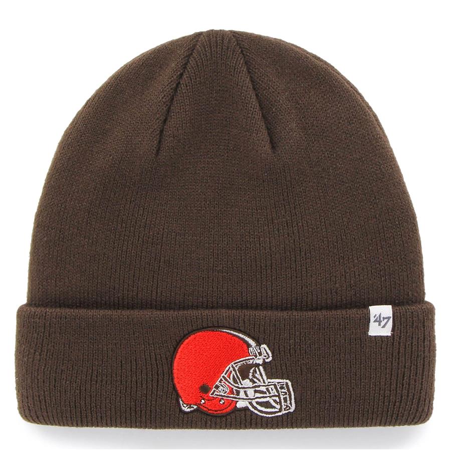 Cleveland Browns '47 Primary Basic Cuffed Knit Hat - Brown