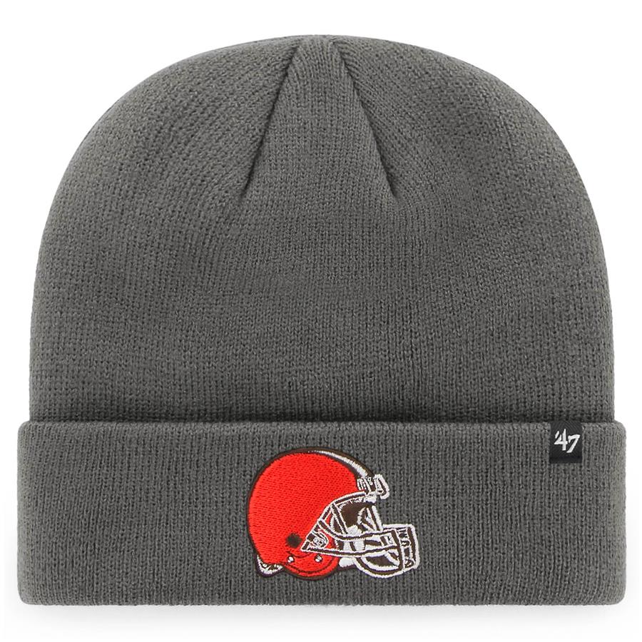Cleveland Browns '47 Secondary Basic Cuffed Knit Hat - Charcoal