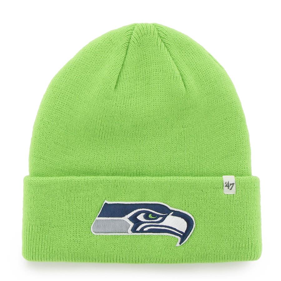 Seattle Seahawks '47 Secondary Basic Cuffed Knit Hat - Neon Green