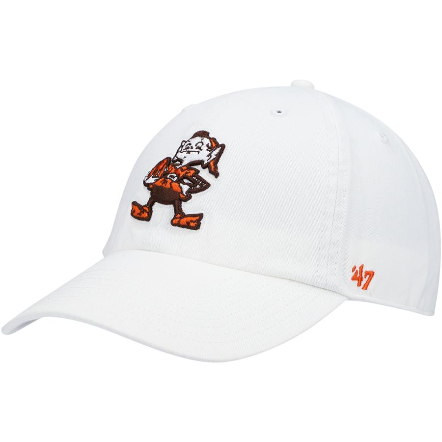Cleveland Browns '47 Clean Up Legacy Adjustable Hat - White