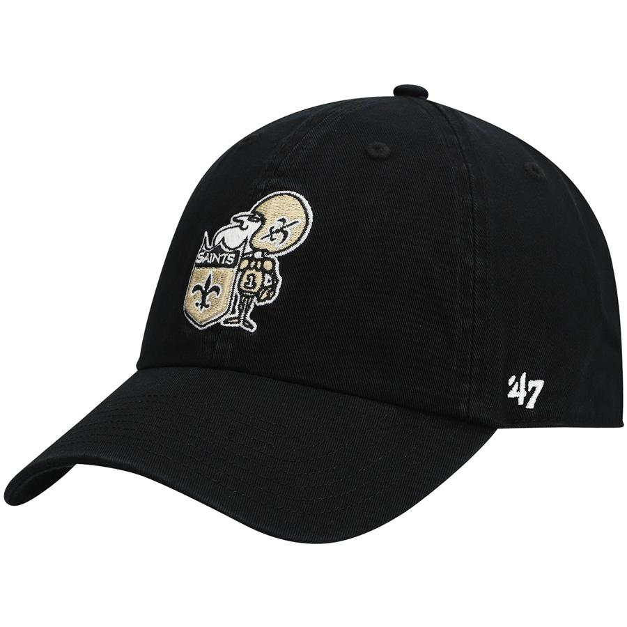 New Orleans Saints '47 Clean Up Legacy Adjustable Hat - Black