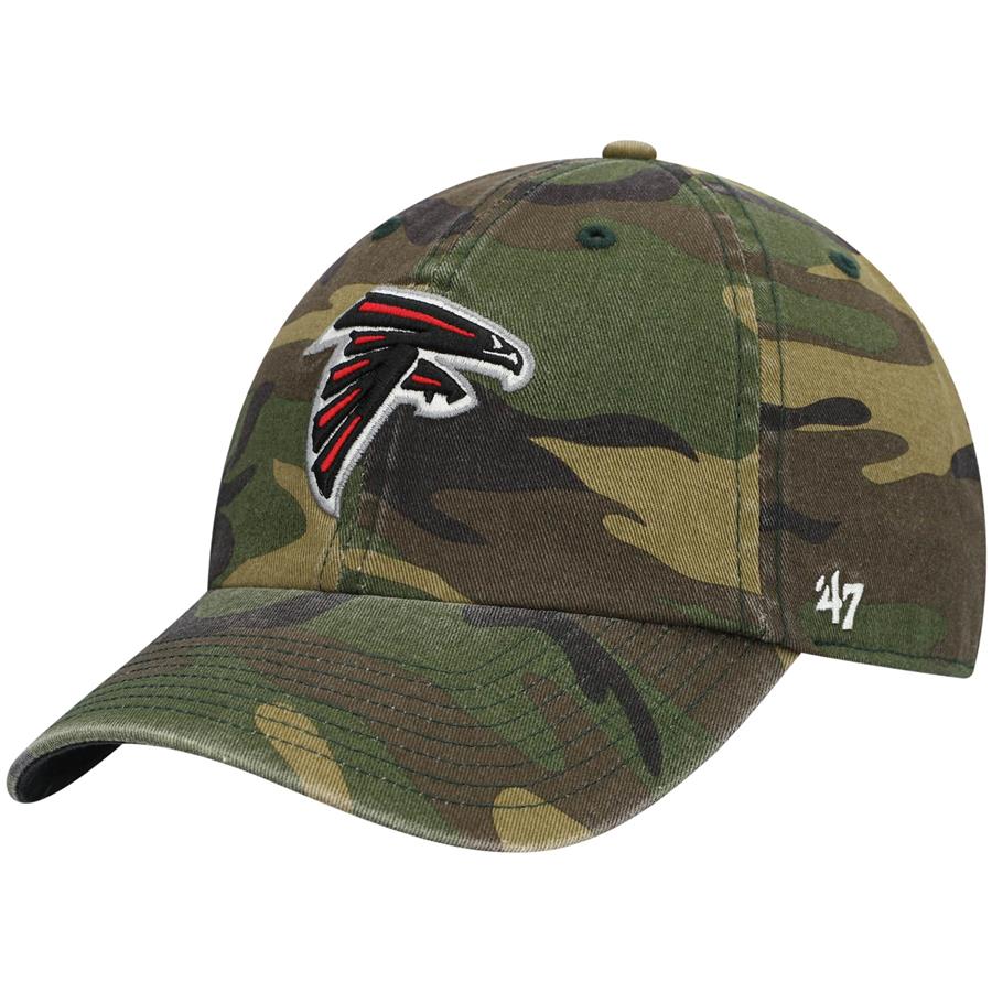 Atlanta Falcons '47 Woodland Clean Up Adjustable Hat - Camo