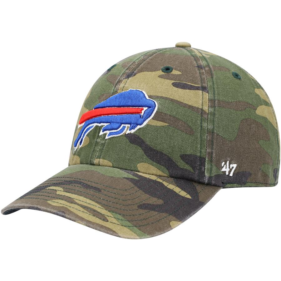 Buffalo Bills '47 Woodland Clean Up Adjustable Hat - Camo