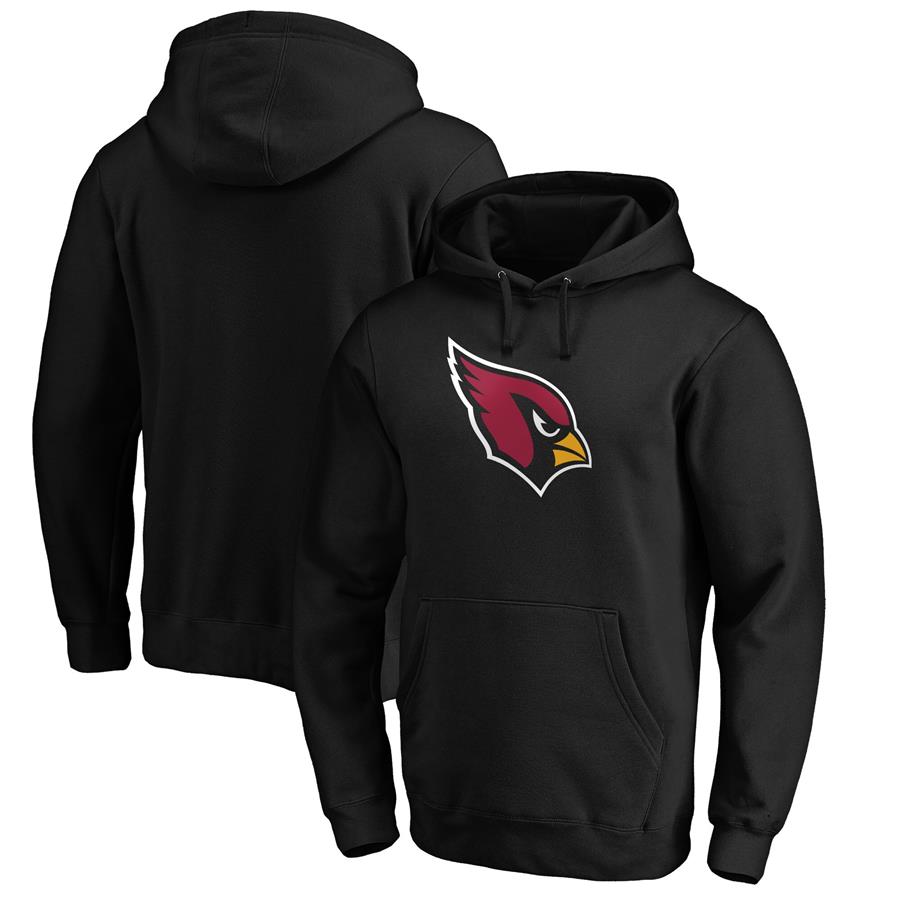 Arizona Cardinals Fanatics Branded Primary Logo Pullover Hoodie - Black