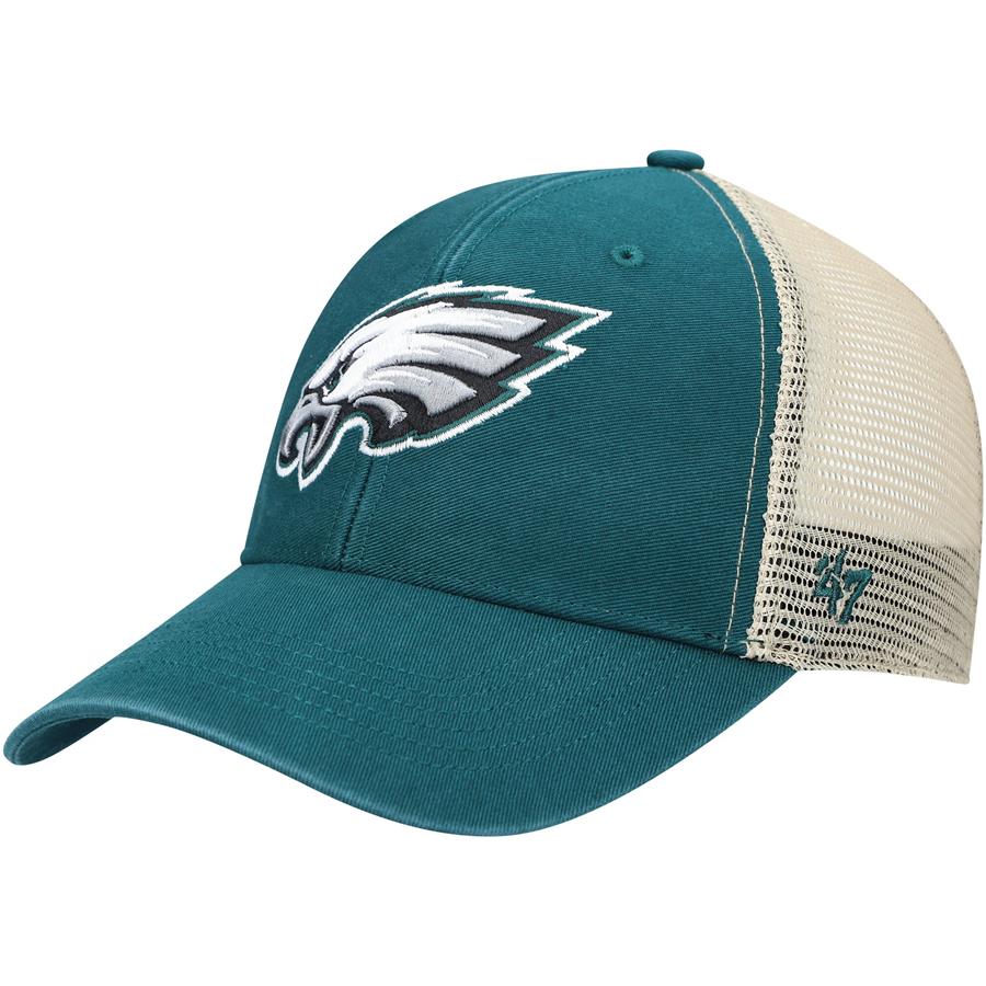 Philadelphia Eagles '47 Flagship MVP Snapback Hat - Midnight Green
