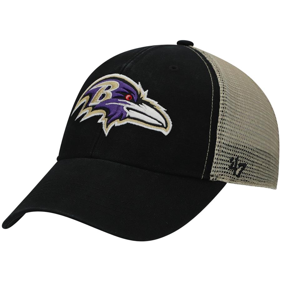 Baltimore Ravens '47 Flagship MVP Snapback Hat - Black