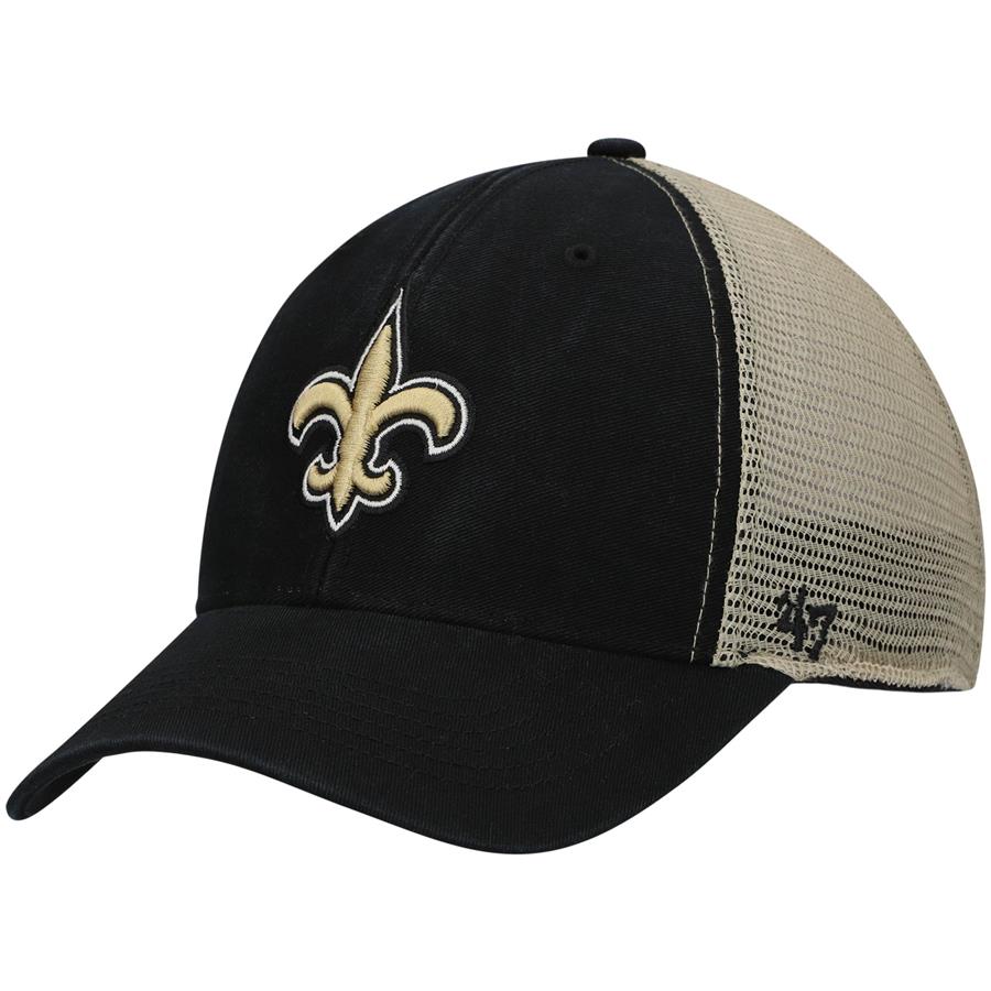 New Orleans Saints '47 Flagship MVP Snapback Hat - Black