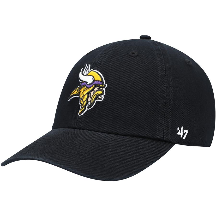 Minnesota Vikings '47 Secondary Clean Up Adjustable Hat - Black