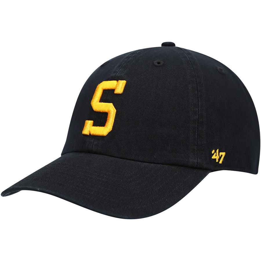 Pittsburgh Steelers '47 Clean Up Alternate Adjustable Hat - Black