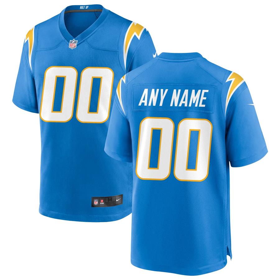 Джерси Los Angeles Chargers Nike Custom Game (голубой)
