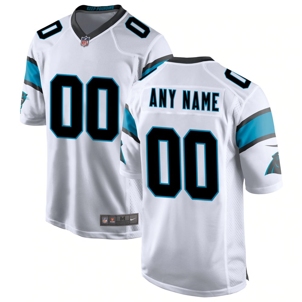 Carolina Panthers Nike Custom Game Jersey - White