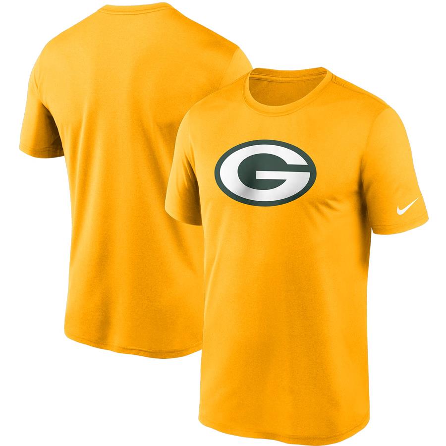 Green Bay Packers Nike Logo Essential Legend Performance T-Shirt - Gold