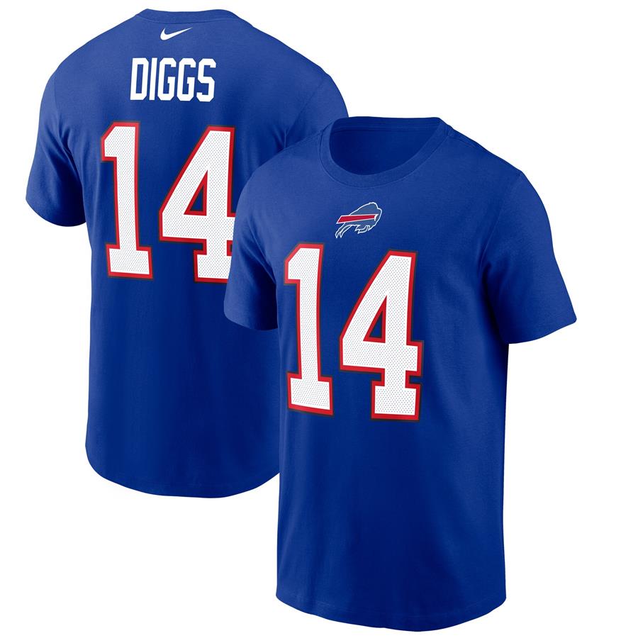 Stefon Diggs Buffalo Bills Nike Name & Number T-Shirt - Royal