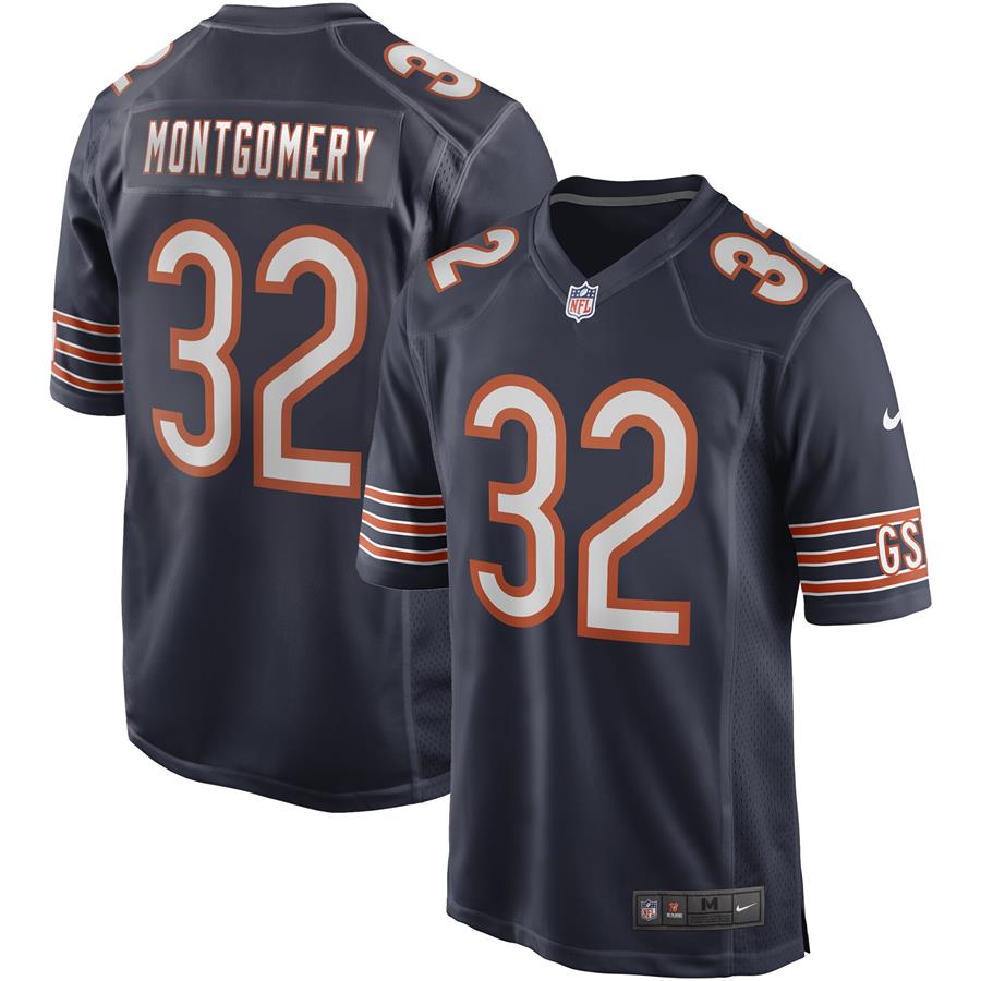 David Montgomery Chicago Bears Nike Game Jersey - Navy