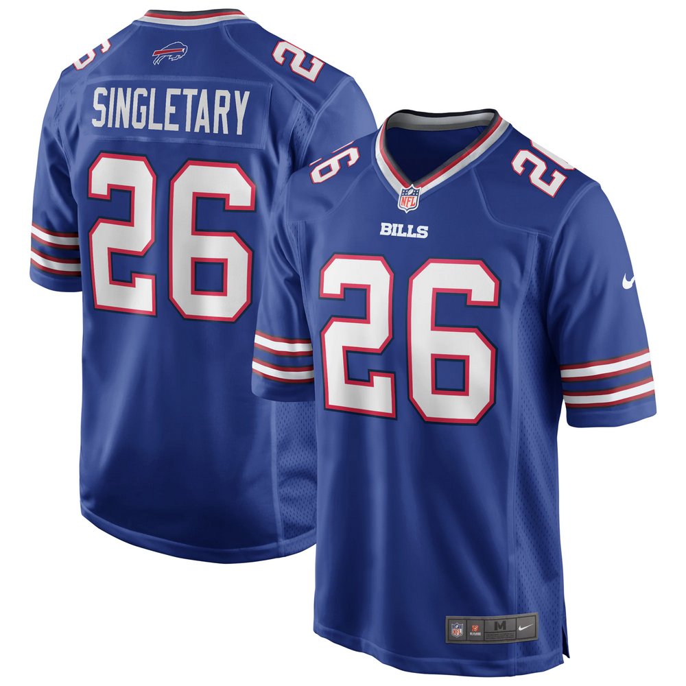 Devin Singletary Buffalo Bills Nike Game Player Jersey - Royal