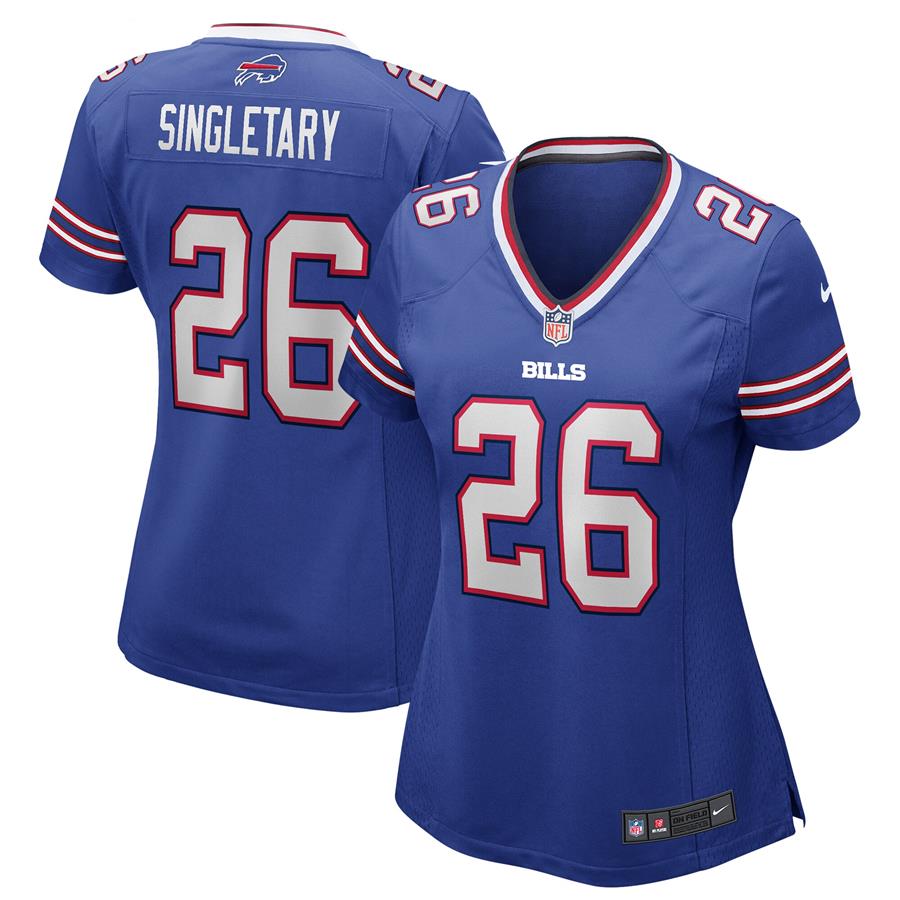 Devin Singletary Buffalo Bills Nike Women's Game Jersey - Royal