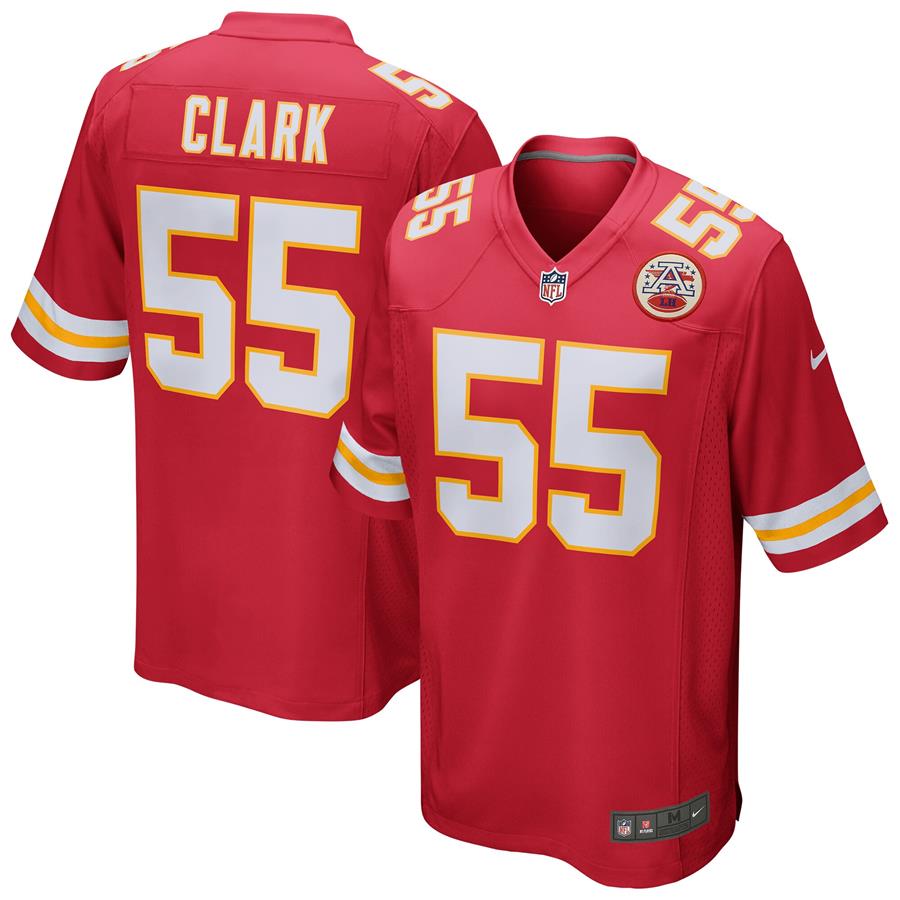 Frank Clark Kansas City Chiefs Nike Game Jersey - Red
