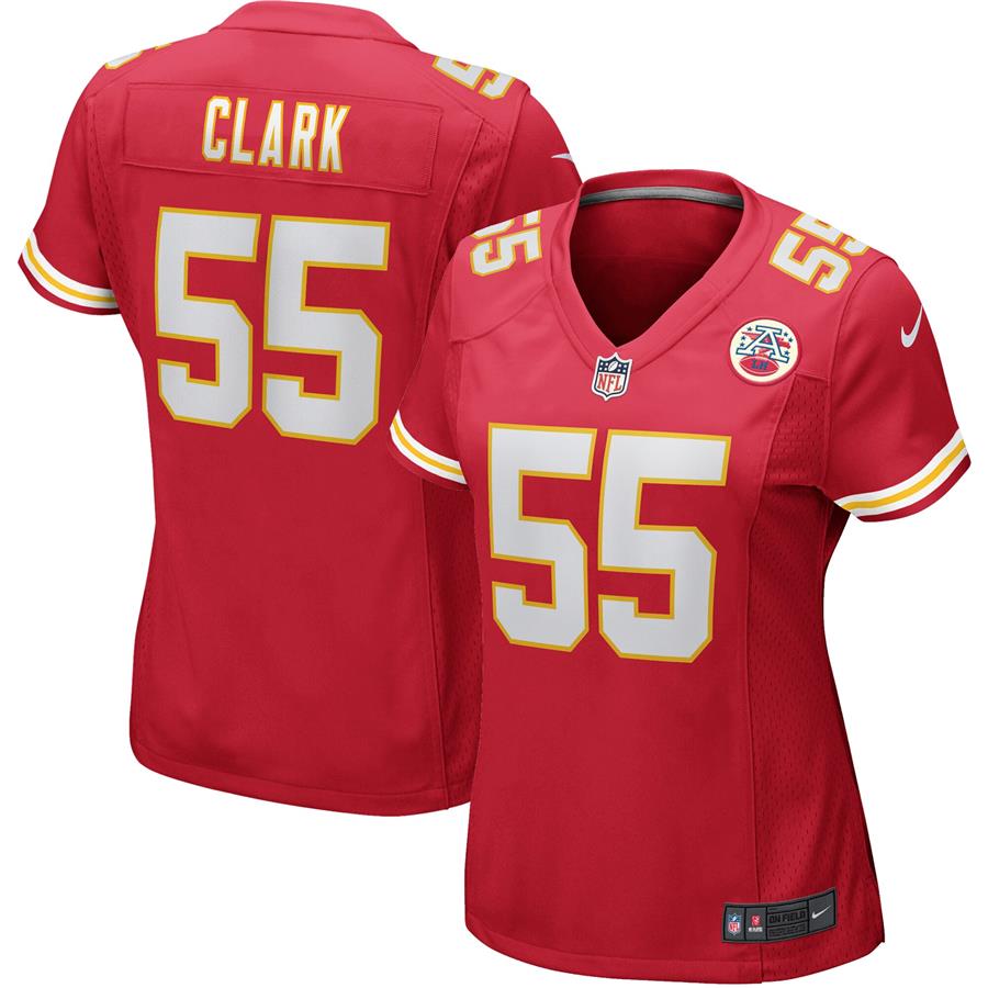 Frank Clark Kansas City Chiefs Nike Women's Game Jersey - Red