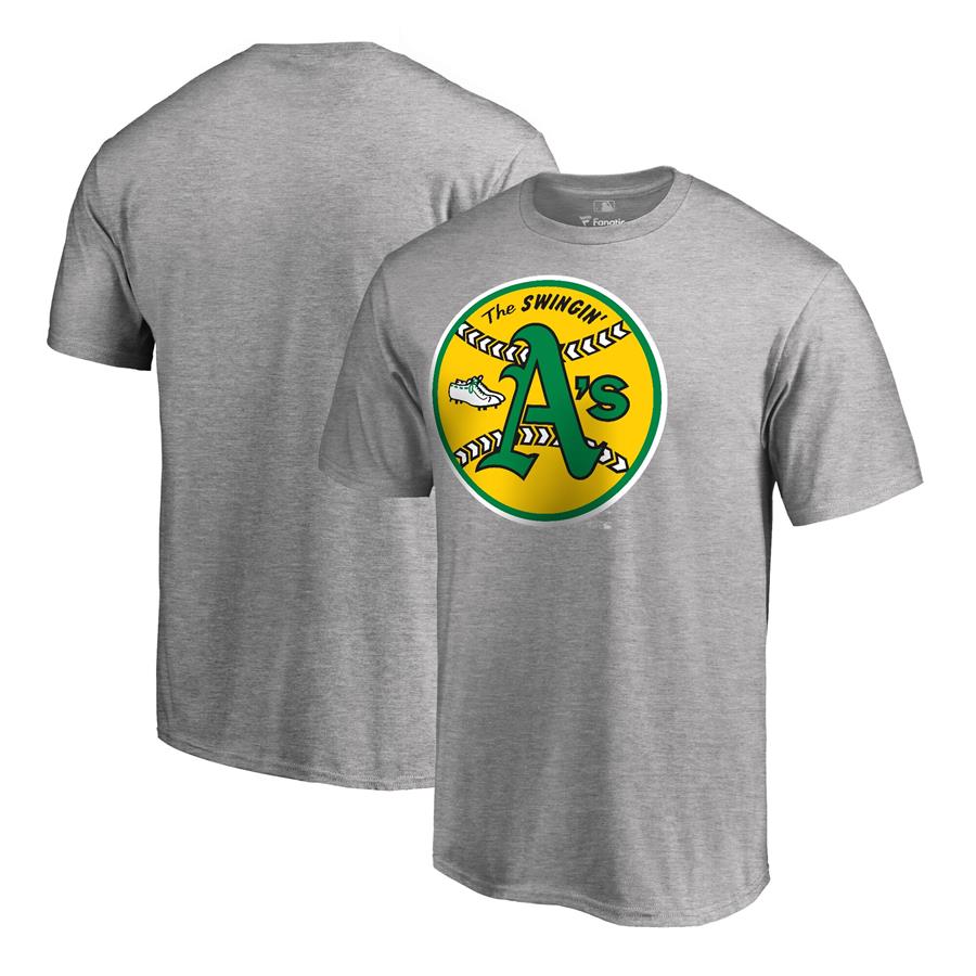 Oakland Athletics Fanatics Branded Huntington T-Shirt - Heathered Gray