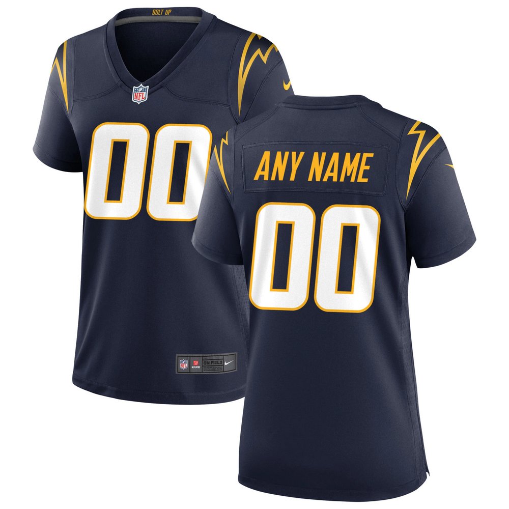 Женское джерси Los Angeles Chargers Nike Alternate Custom Game (тёмно-синий)