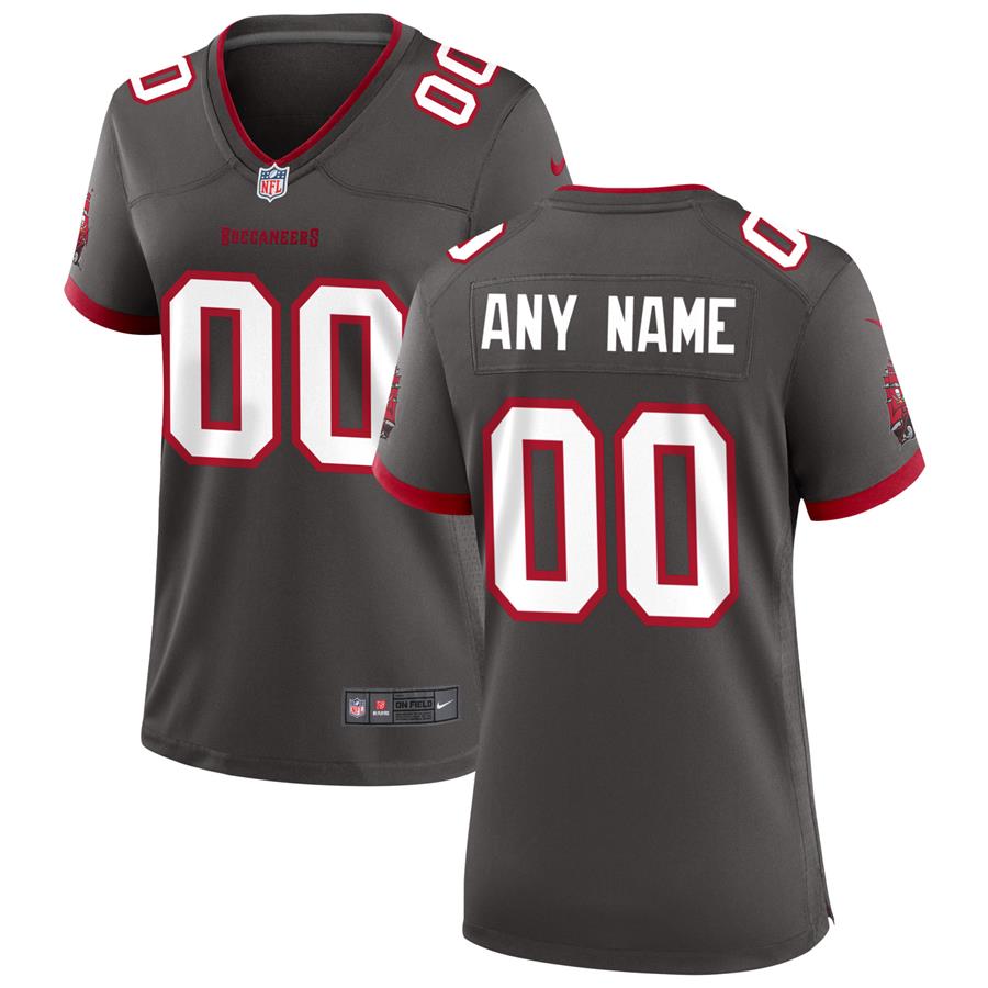 Tampa Bay Buccaneers Nike Women's Alternate Custom Game Jersey - Pewter
