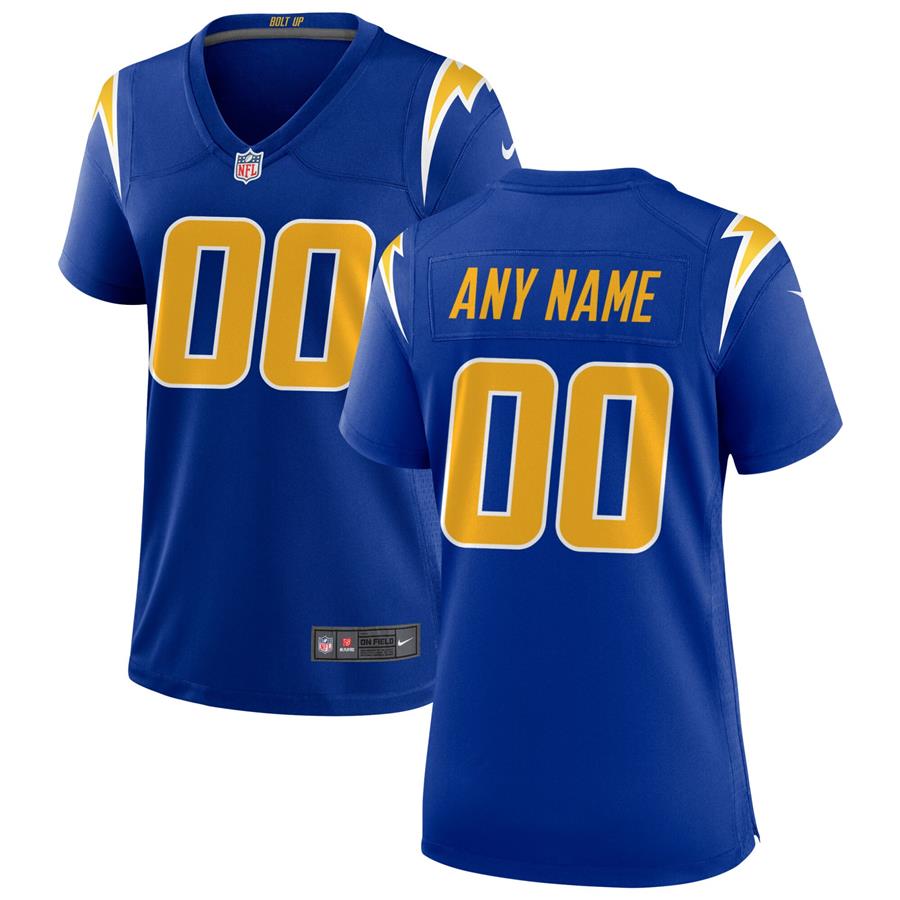 Женское джерси Los Angeles Chargers Nike Alternate Custom Game (синий)