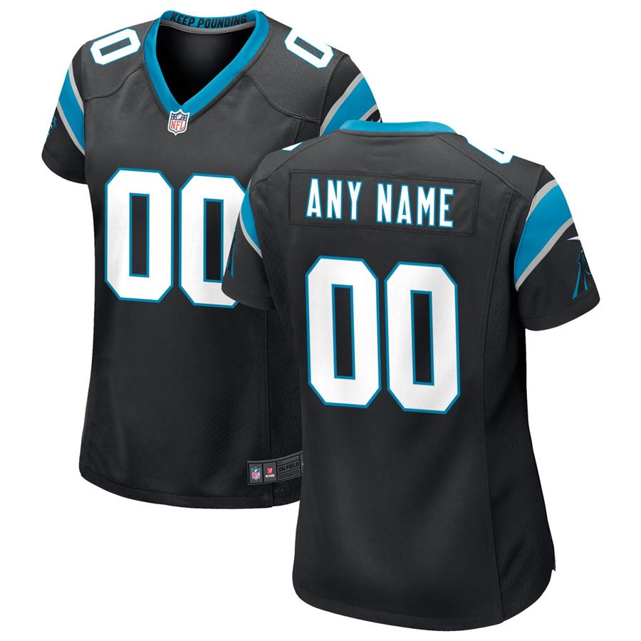 Carolina Panthers Nike Women's Custom Game Jersey - Black