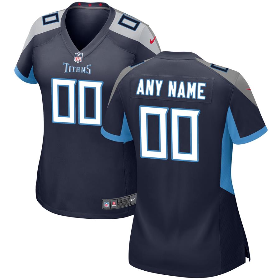 Tennessee Titans Nike Women's Custom Game Jersey - Navy