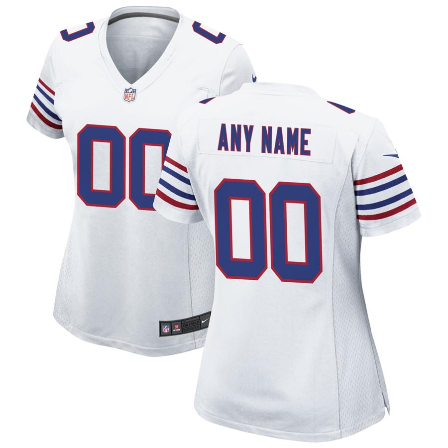 Buffalo Bills Nike Women's Alternate Custom Game Jersey - White