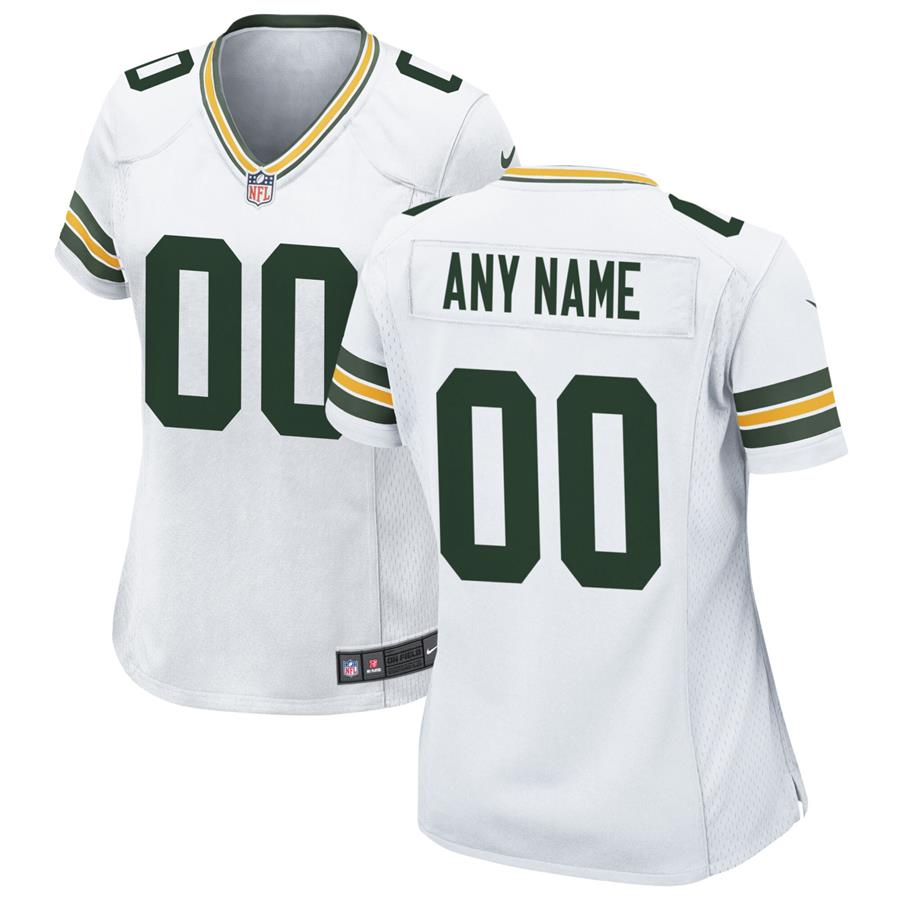 Green Bay Packers Nike Women's Custom Game Jersey - White